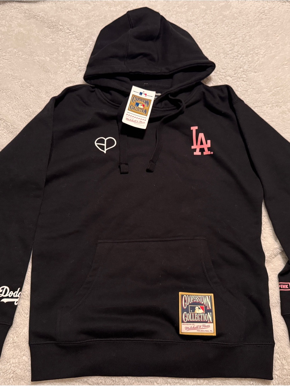 Unisex Blackpink x Dodgers Mitchell & Ness Hoodie Sweatshirt